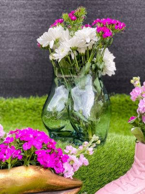 Bum Gesäß Vase Hellblau