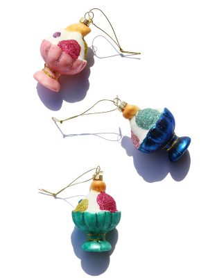 Ornament Ice Coupe set van 3