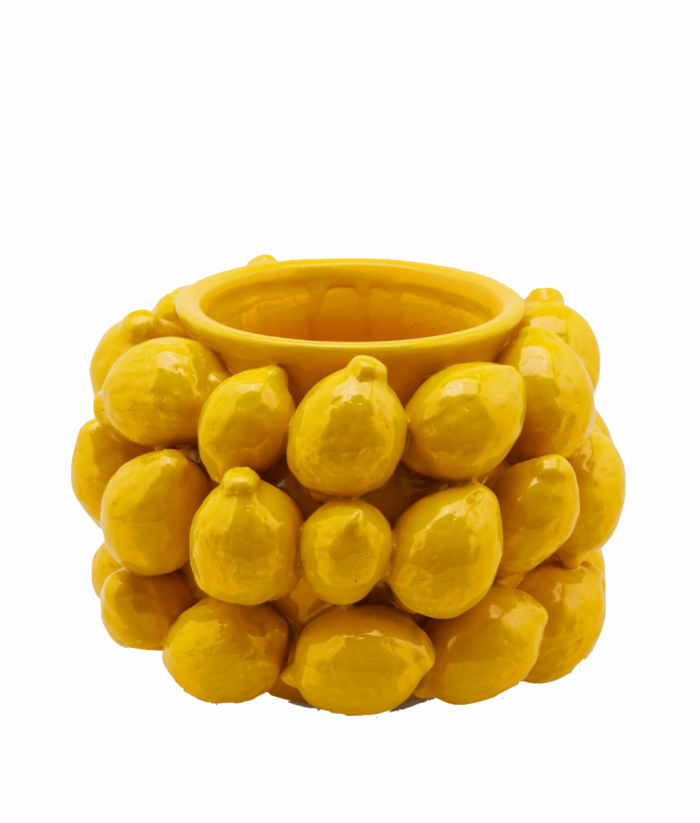 Citroen vaas Klein lemon vase Zitronenvase