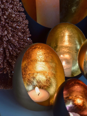 Marrakech Eggs Goud | Set van 3 stuks