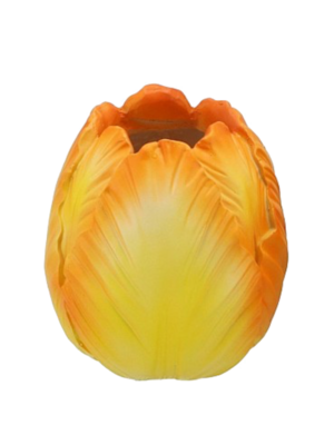 Tulp Vaas Geel/Oranje 12cm