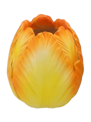 Tulp Vaas Geel/Oranje 16cm